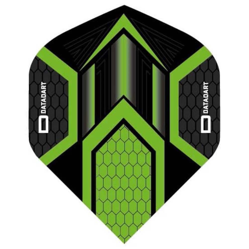Pluma Dardos Datadart HEX Flight Black/Green