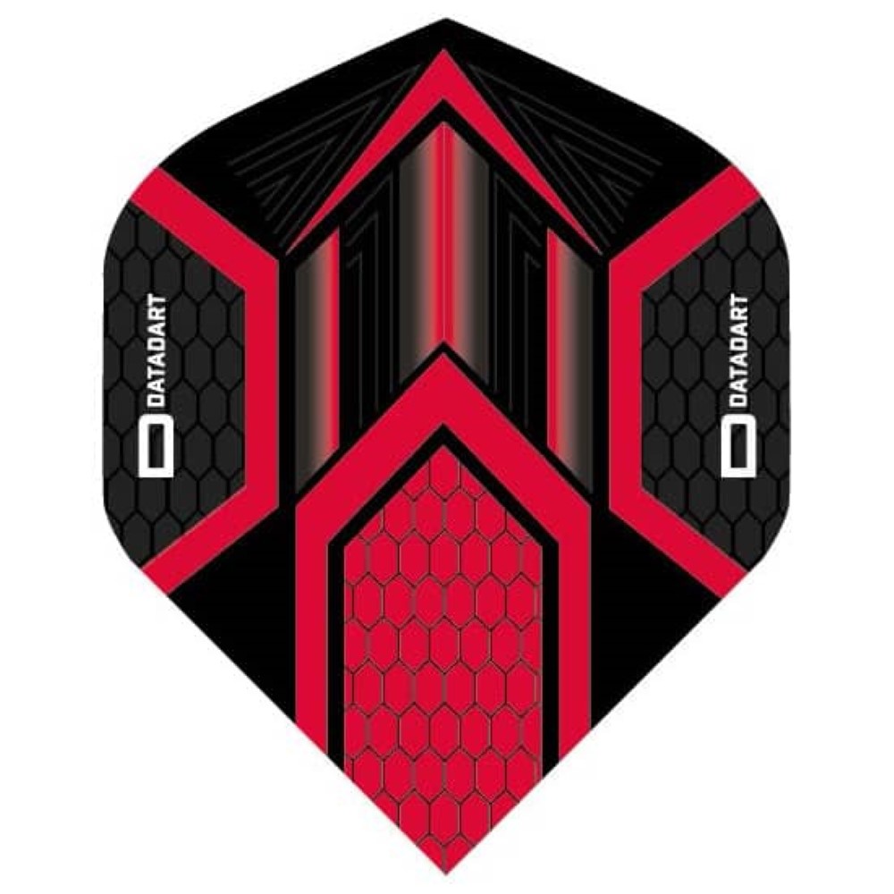 Pluma Dardos Datadart HEX Flight Black/Red