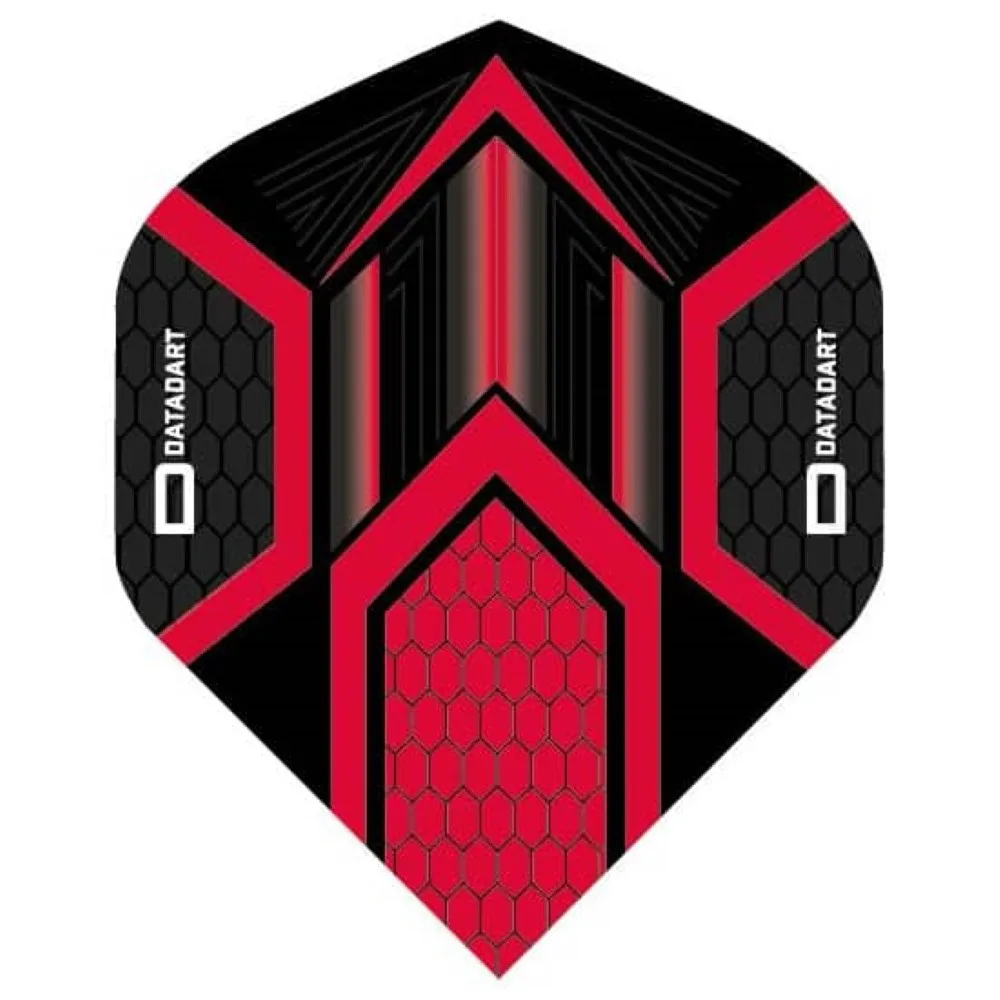 Pluma Dardos Datadart HEX Flight Black/Red