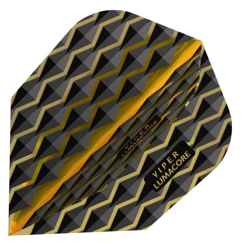 Pluma Dardos Viper Flights Lumacore  Standard Yellow Black