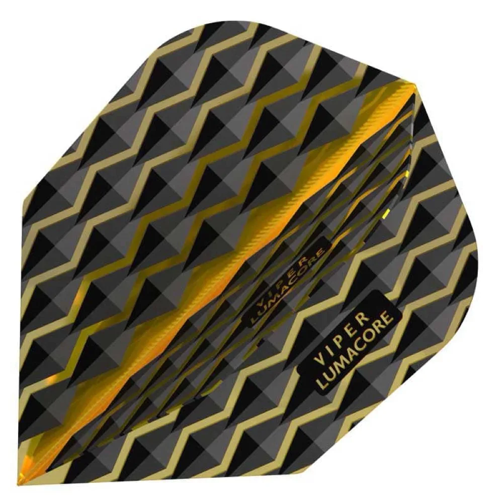Pluma Dardos Viper Flights Lumacore  Standard Yellow Black