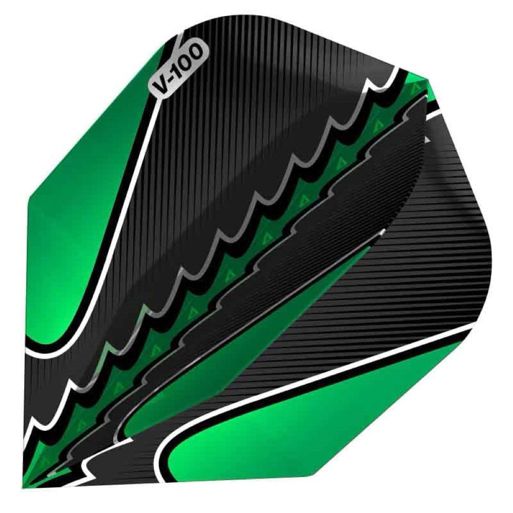 Pluma Dardos Viper Flights Black Flux Standard Green 