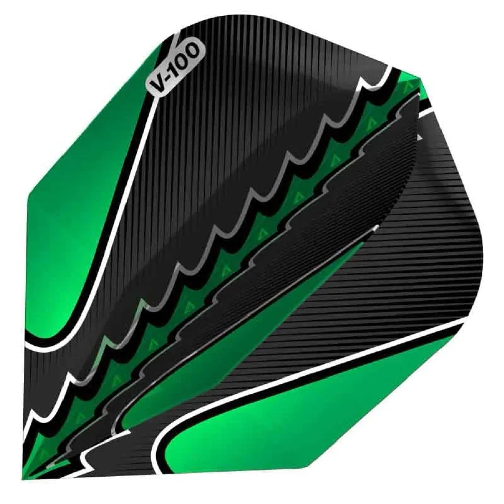 Pluma Dardos Viper Flights Black Flux Standard Green 