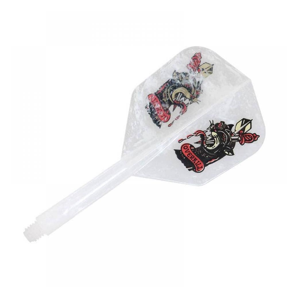  Plumas Condor Shape Over Kill Marble White Yuki Yamada L 33.5mm 3 Uds. 