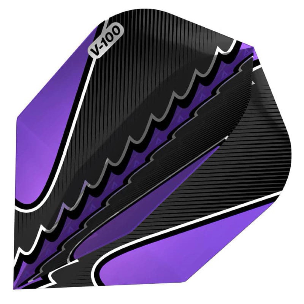 Pluma Dardos Viper Flights Black Flux Standard Purple