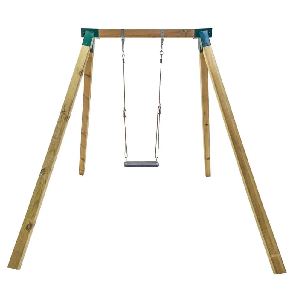 Columpio individual madera cuadrada Masgames Karai Deluxe Adultos Asientos con Cuerdas