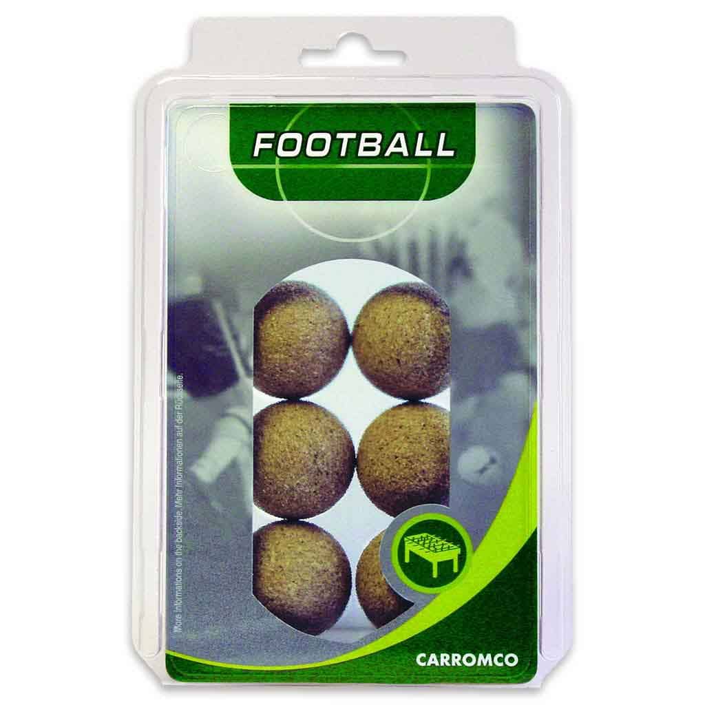 Pack 6 Bolas Futbolin Corcho Natural Blister 8gr 35.5mm