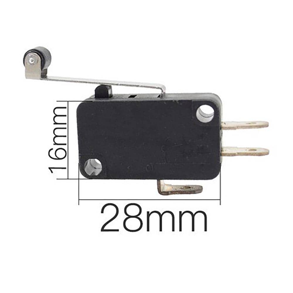 Micro interruptor 28mm x 16mm con varilla con rulina 27-29mm