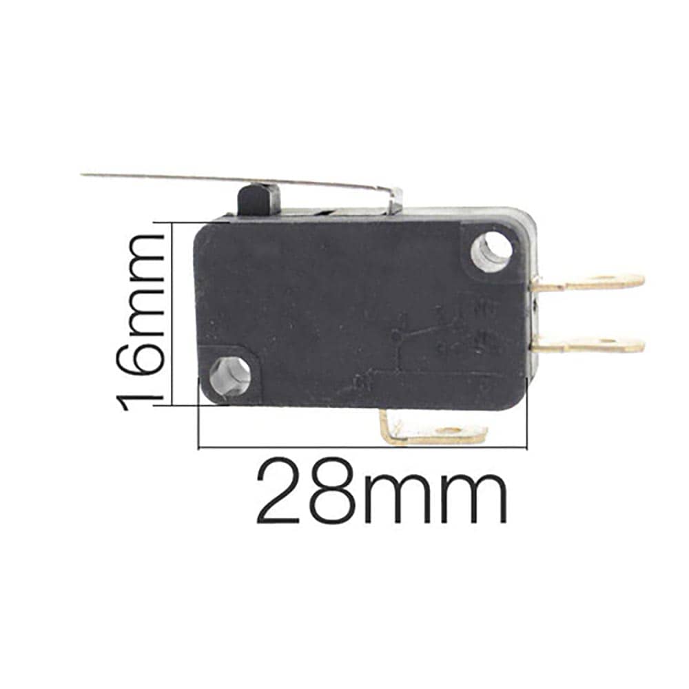 Micro interruptor 28mm x 16mm varilla recta 27mm