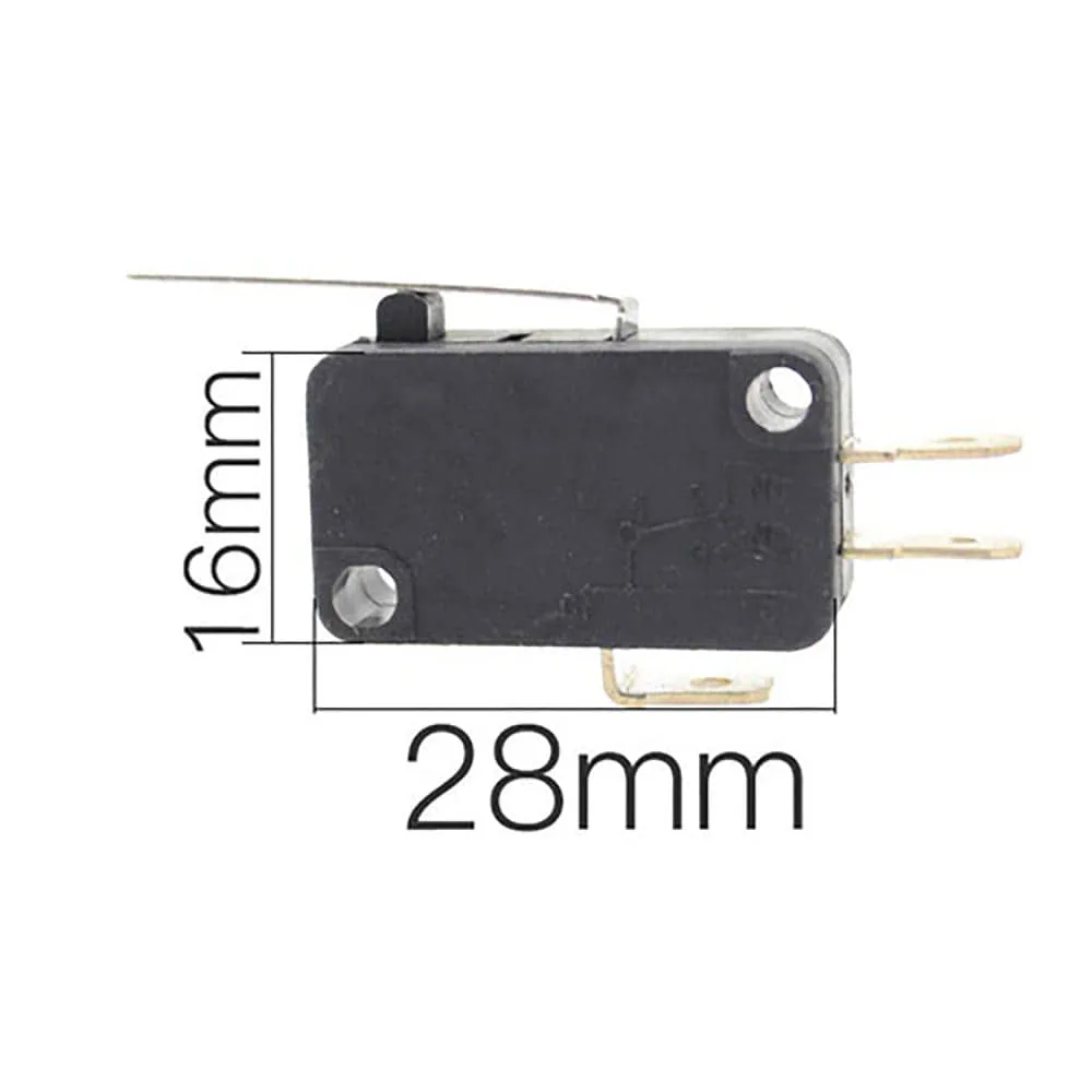 Micro interruptor 28mm x 16mm varilla recta 27mm