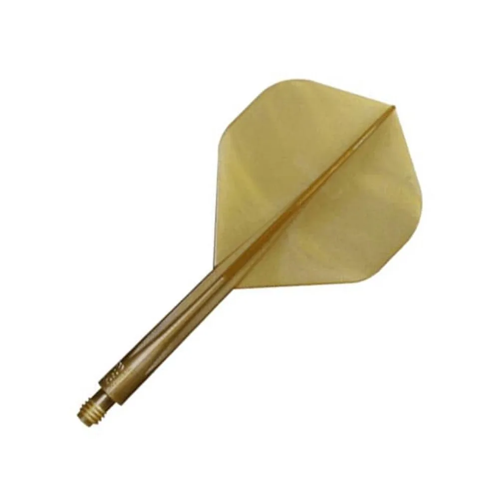 Plumas Condor Axe Standard Metallic Gold L 33.5mm 3 Uds.