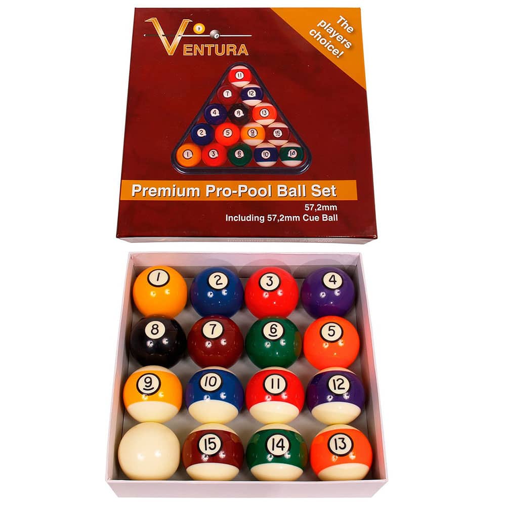 Juego Bolas Billar Ventura Premium Pro Set 57.3mm