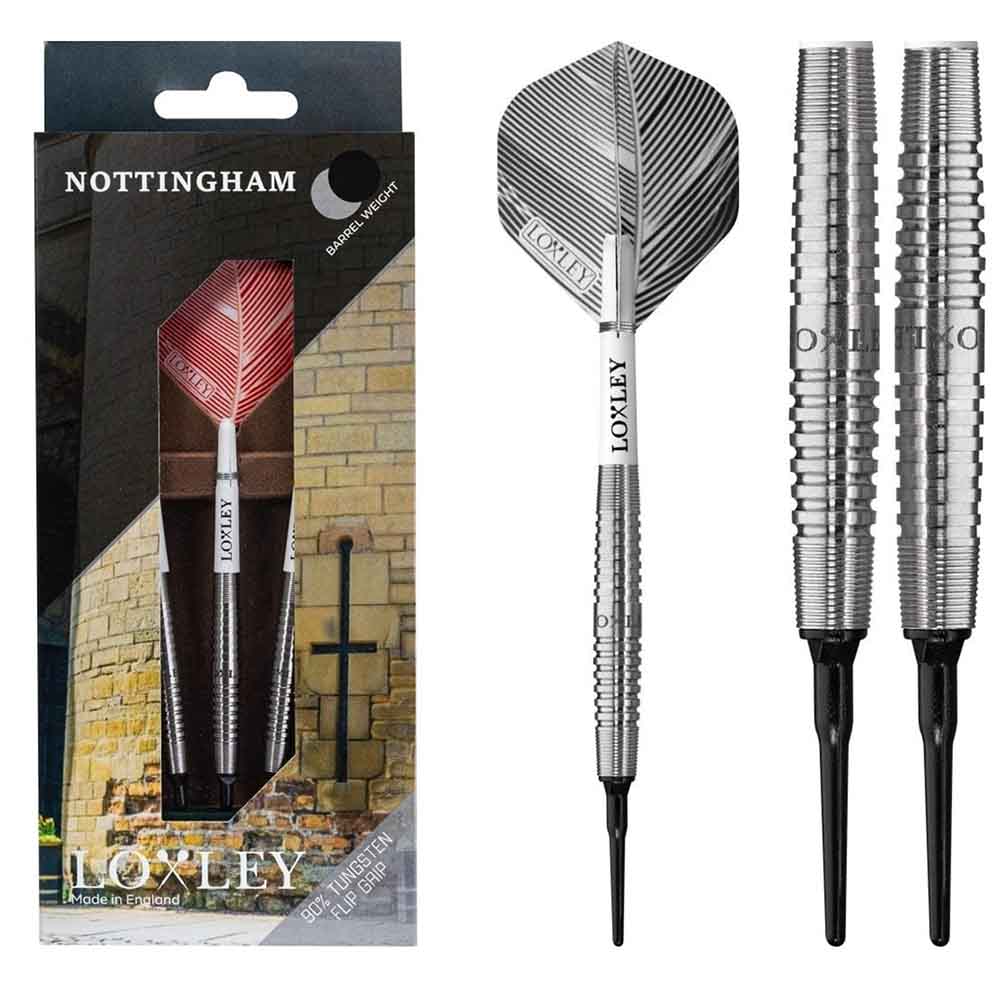 Dardos Loxley Darts Nottingham 18g 90% Punta Plastico