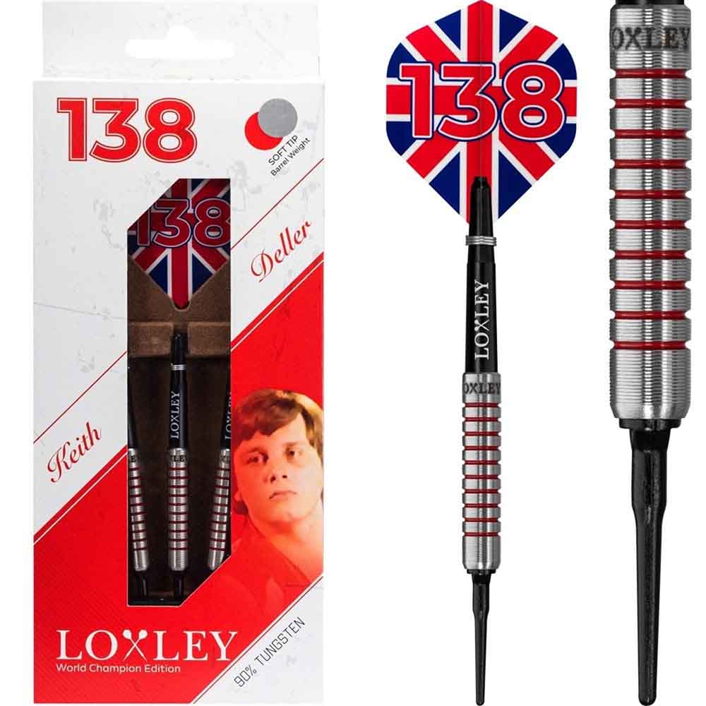 Dardos Loxley Darts Keith Deller 17g 90% Punta Plastico