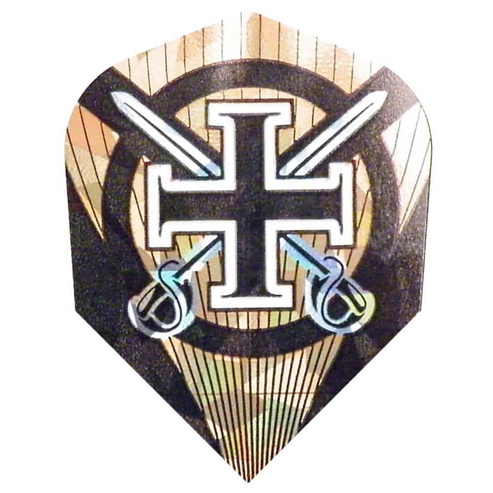 Plumas Harrows Darts Hologram Standard Cruz Espadas
