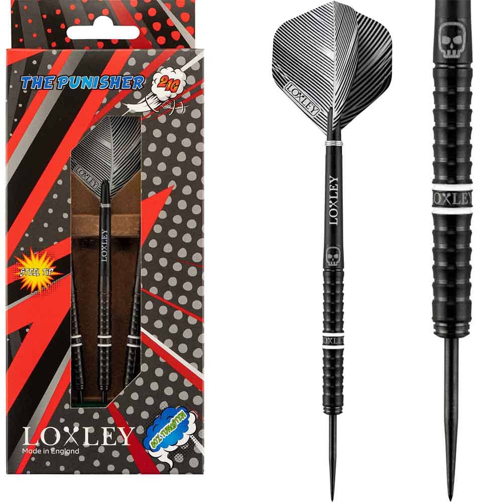 Dardos Loxley Darts The Punisher 21g 90% Punta Acero 45451