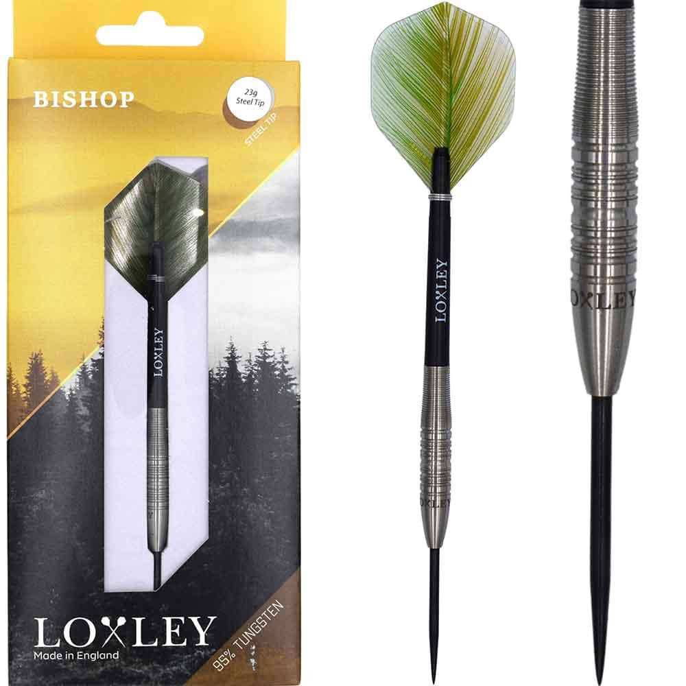 Dardos Loxley Darts Bishop 25g 90% Punta Acero 45466