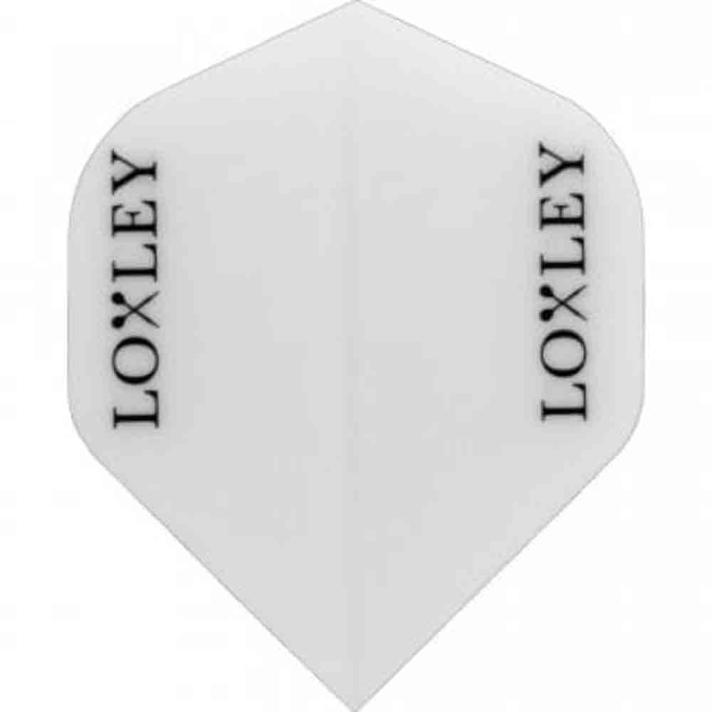 Plumas Loxley  Darts Blanca Logo Estandar no2