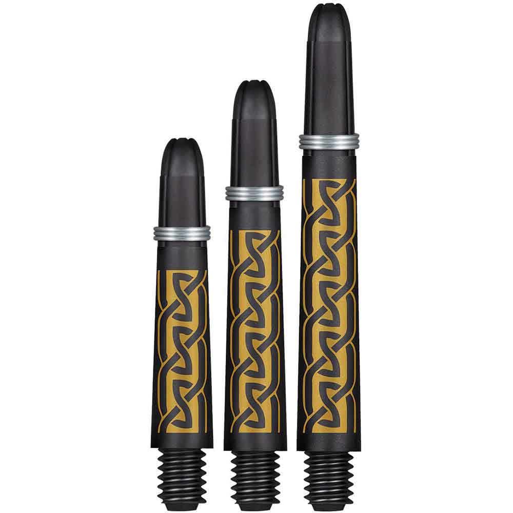 Cañas Shot Darts Koy Carbon Helioknot Dorada Larga 48mm