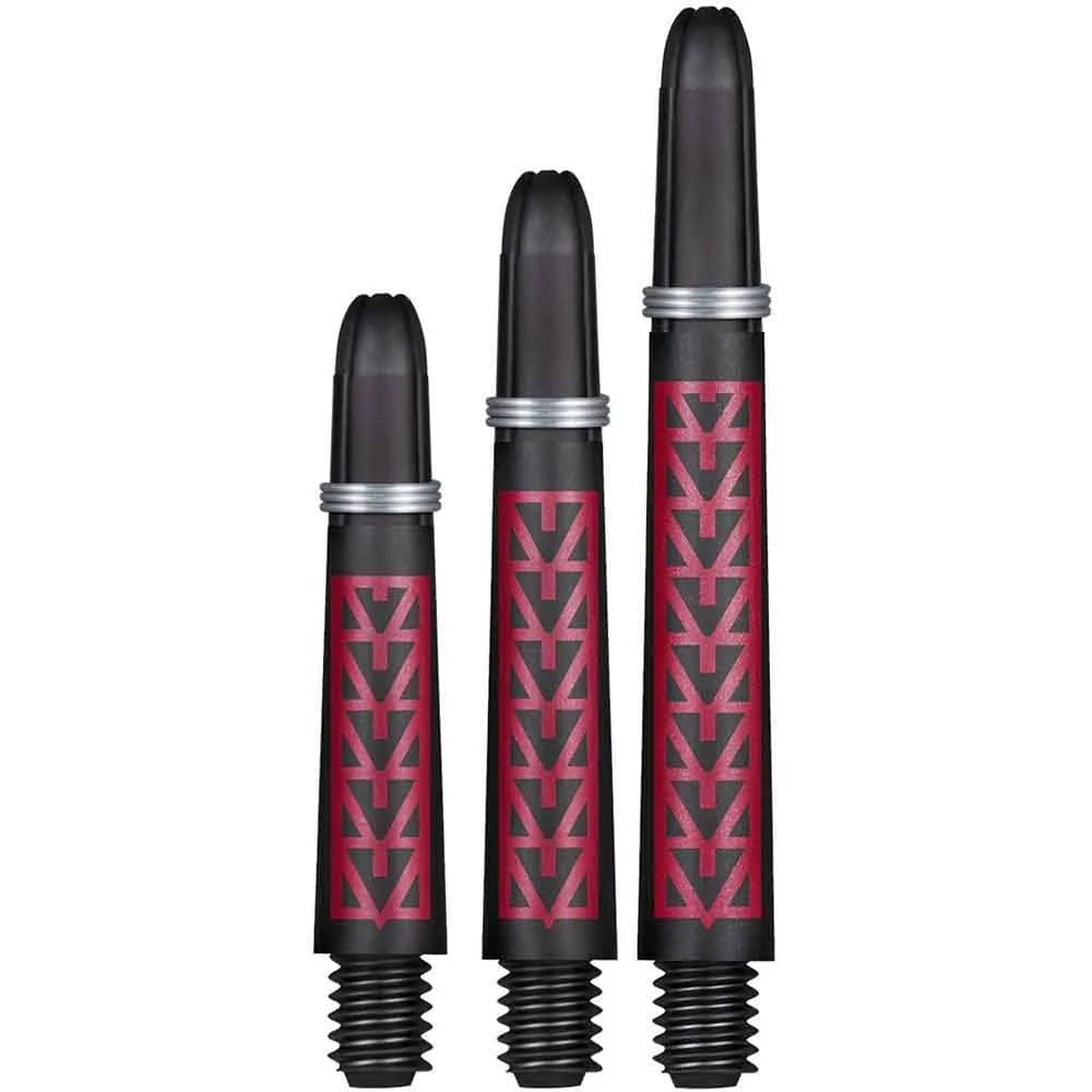 Cañas Shot Darts Koy Carbon Pakati Roja Corta 35mm