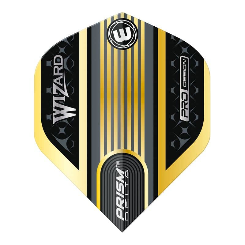 Plumas Winmau Darts Standard Prism Delta Wizard Gold