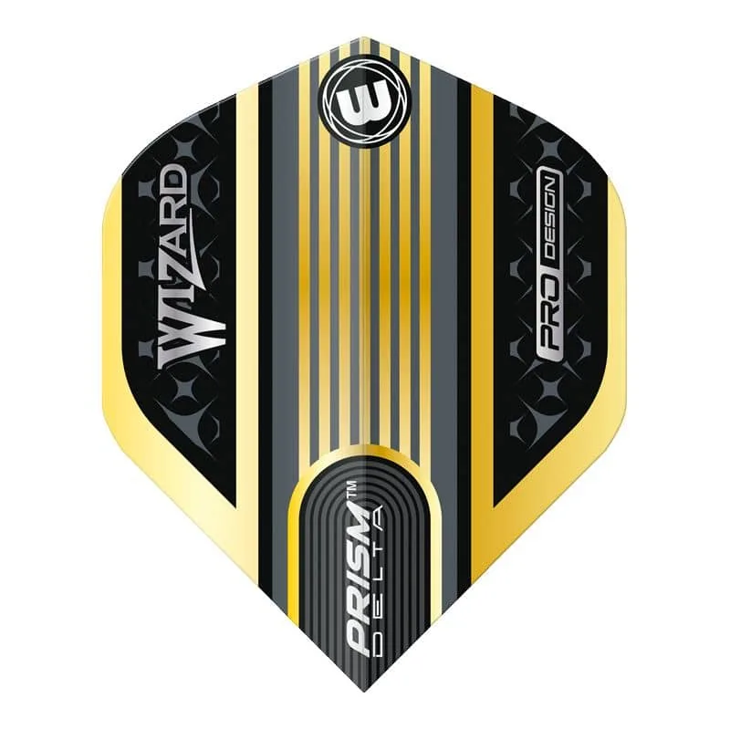 Plumas Winmau Darts Standard Prism Delta Wizard Gold