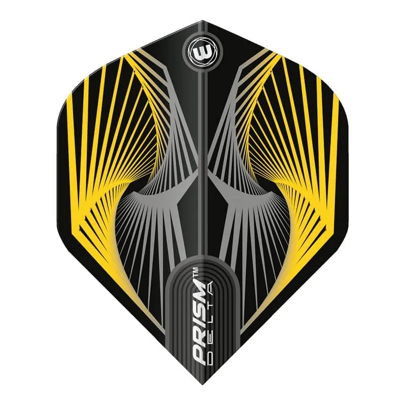 Plumas Winmau Darts Standard Prism Delta Yellow Grey