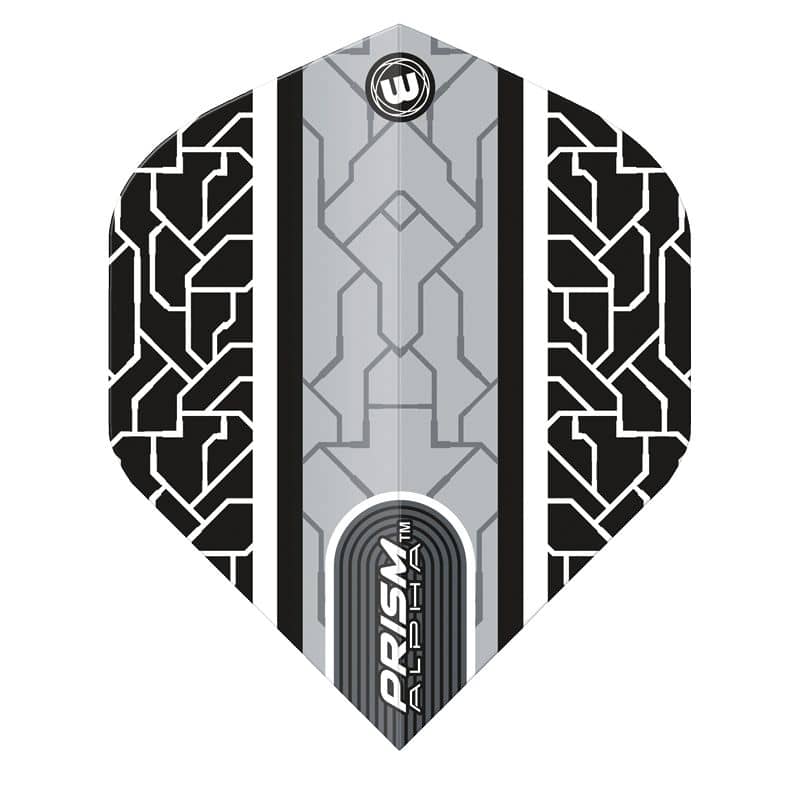 Plumas Winmau Darts Standard Prism Alpha Black White