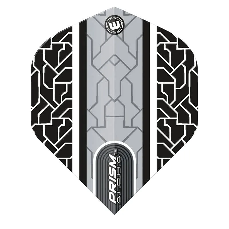 Plumas Winmau Darts Standard Prism Alpha Black White