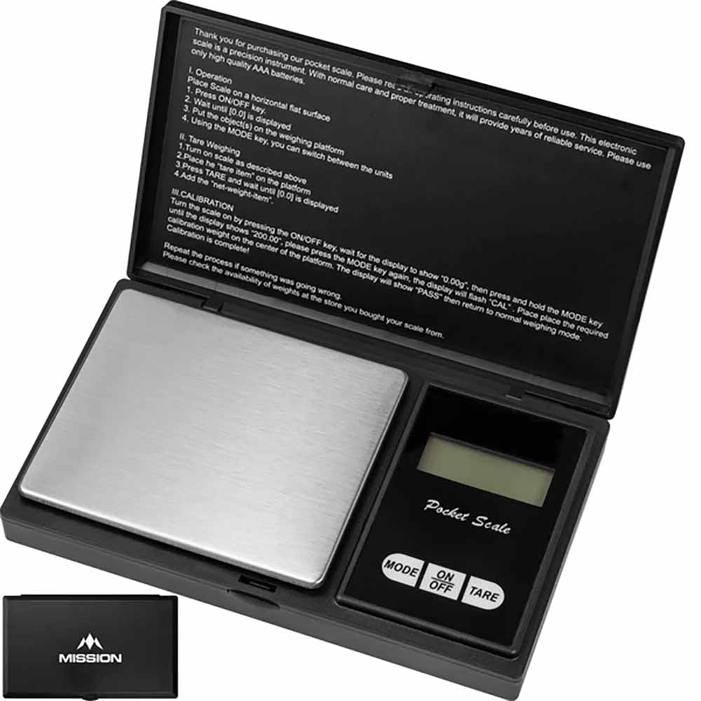 Bascula Bolsillo Mission Quark 300g 0.01g Negra