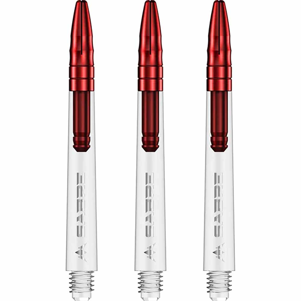 Cañas Mission Darts Sabre Polycarbonate Roja Transparente Intermedia 41mm