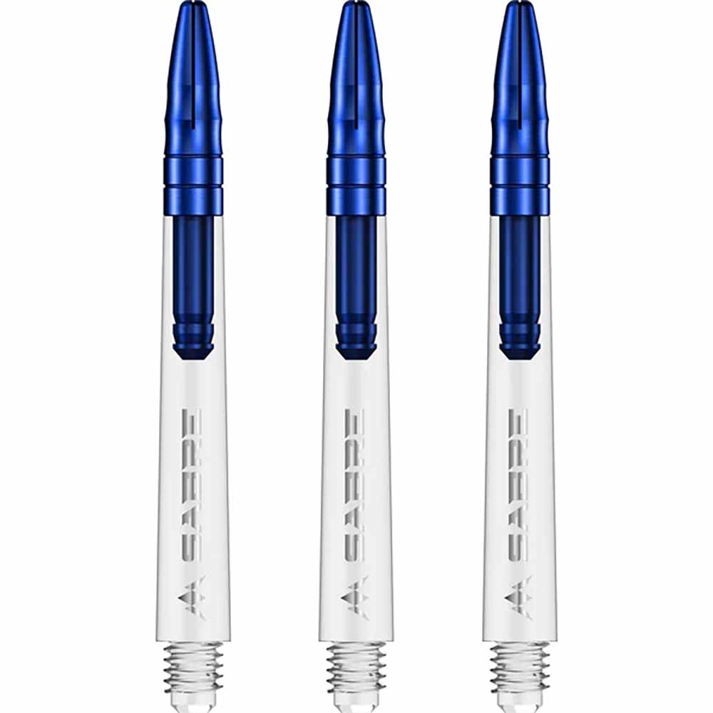 Cañas Mission Darts Sabre Polycarbonate Azul Transparente Intermedia 41mm