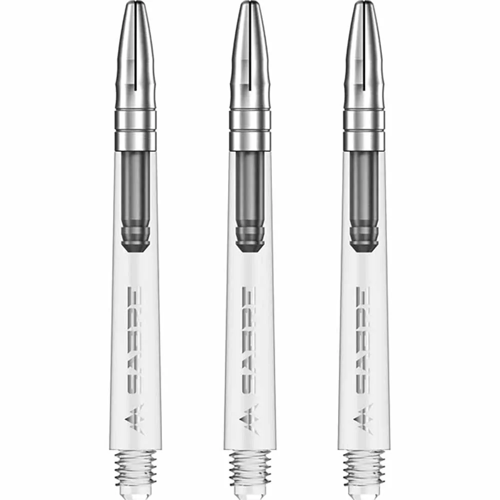 Cañas Mission Darts Sabre Polycarbonate Plata Transparente Intermedia 41mm
