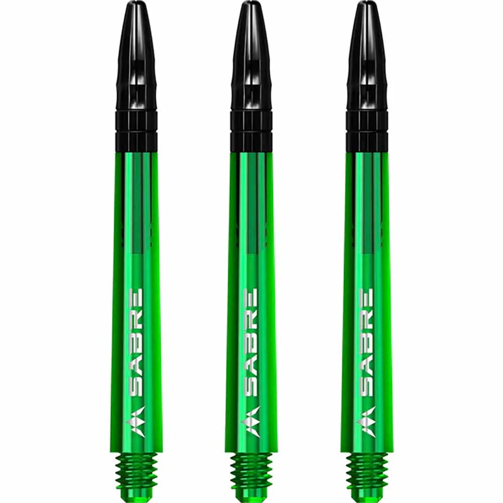 Cañas Mission Darts Sabre Polycarbonate Verde Negro Intermedia 41mm