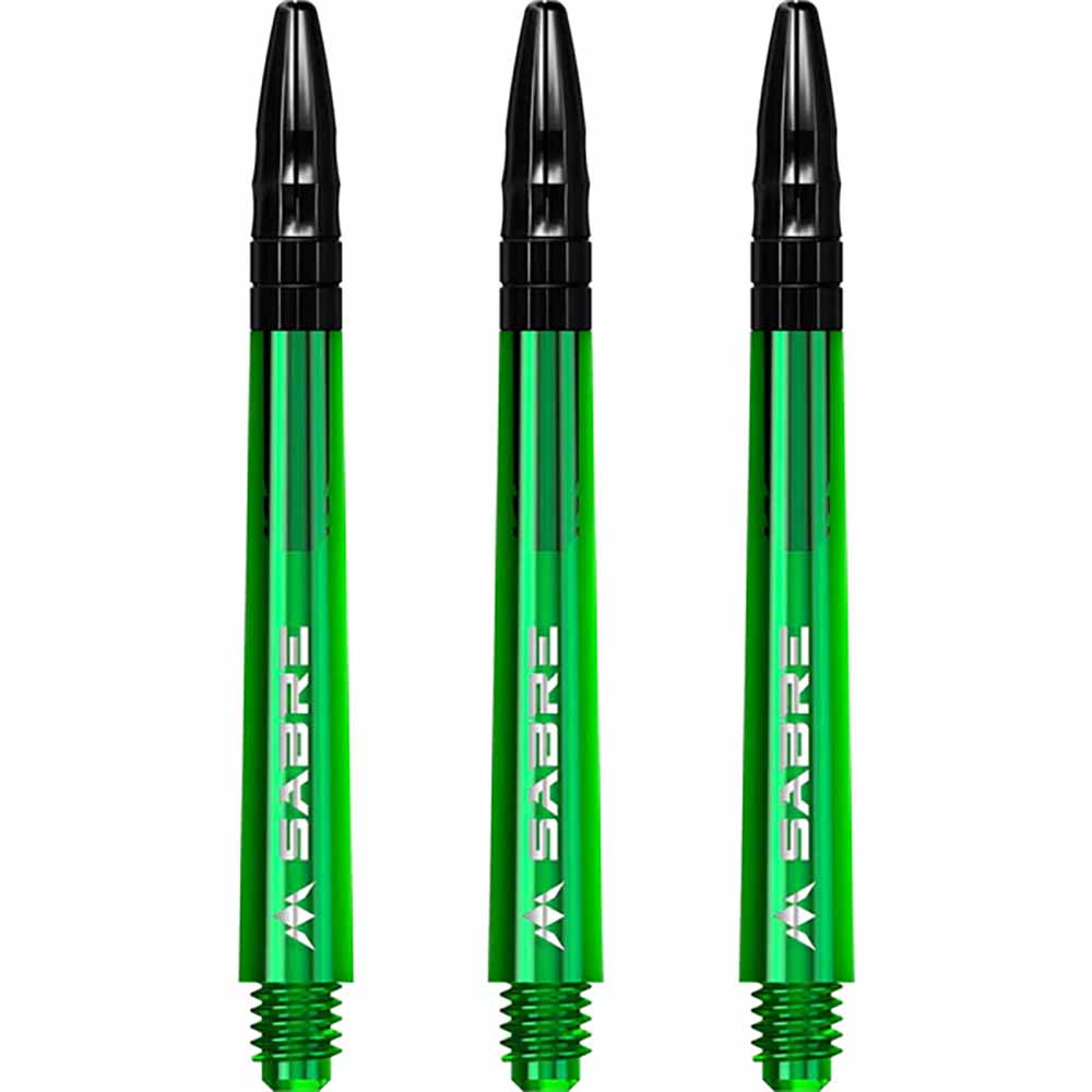Cañas Mission Darts Sabre Polycarbonate Verde Negro Corta 34mm