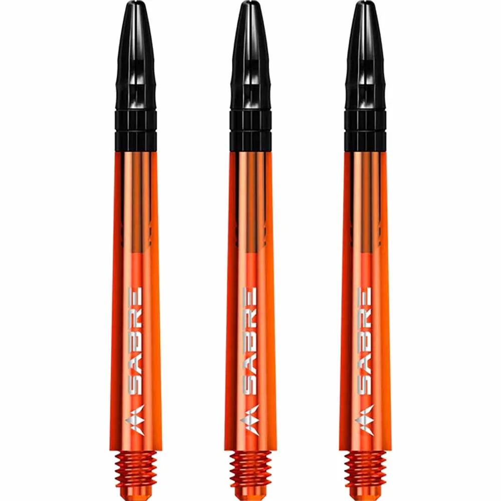 Cañas Mission Darts Sabre Polycarbonate Naranja Negro Intermedia 41mm