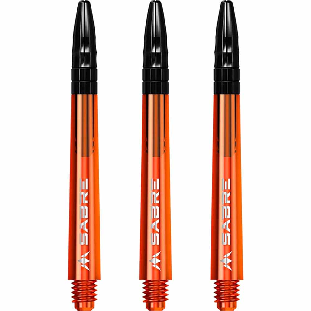 Cañas Mission Darts Sabre Polycarbonate Naranja Negro Corta 34mm
