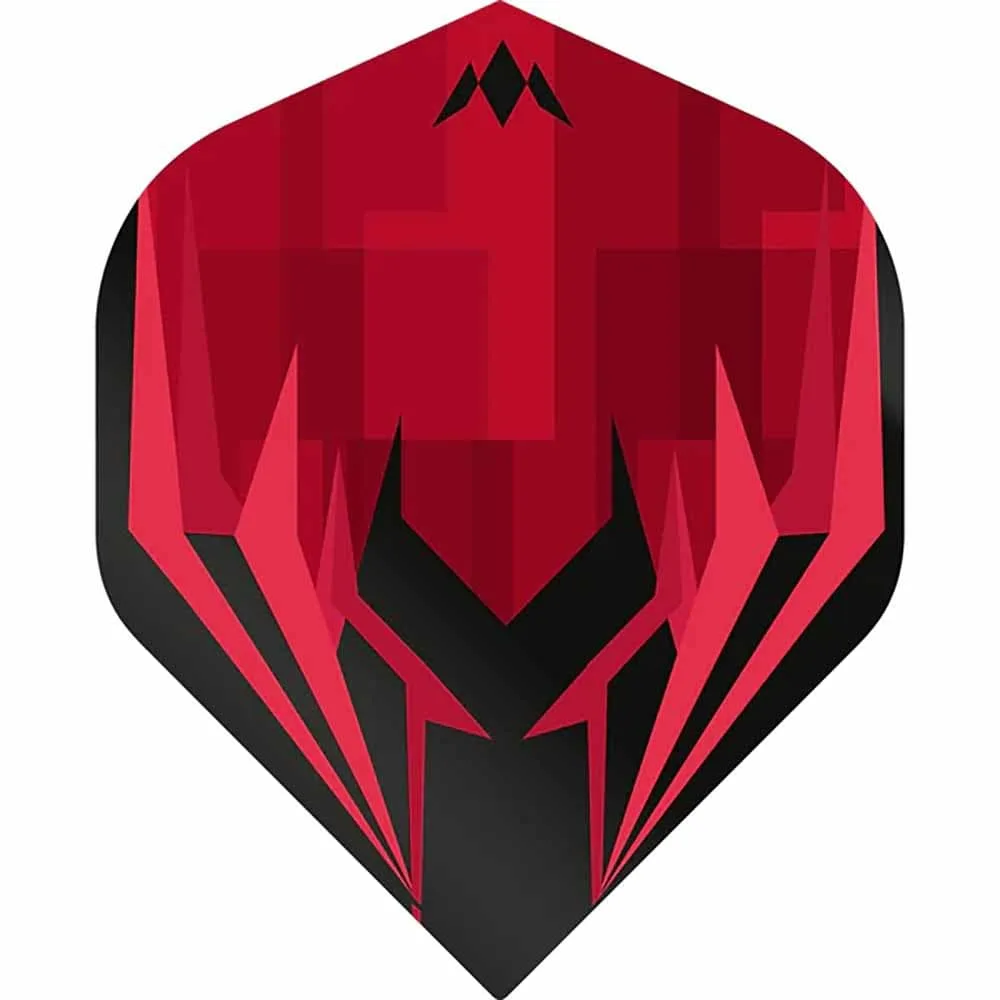 Plumas Mission Darts No2 Std Atmosphere Negro Rojo