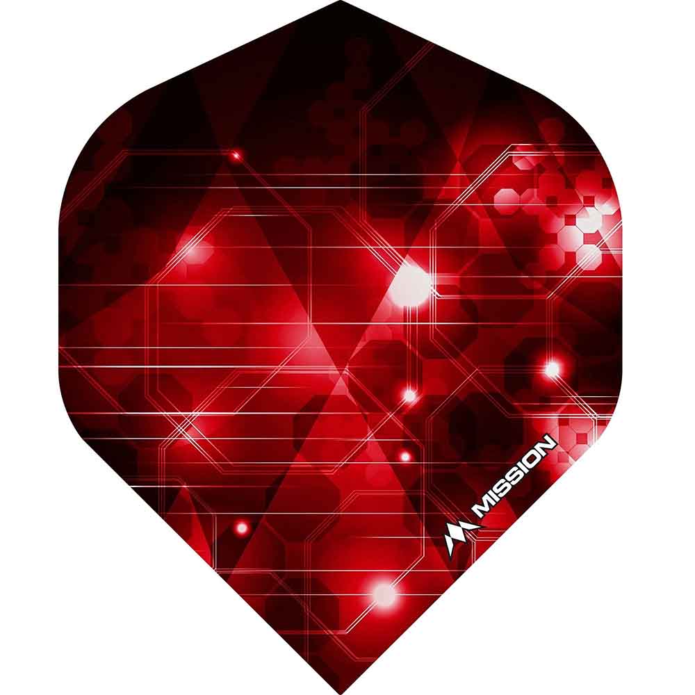 Plumas Mission Darts No2 Std Astral Roja