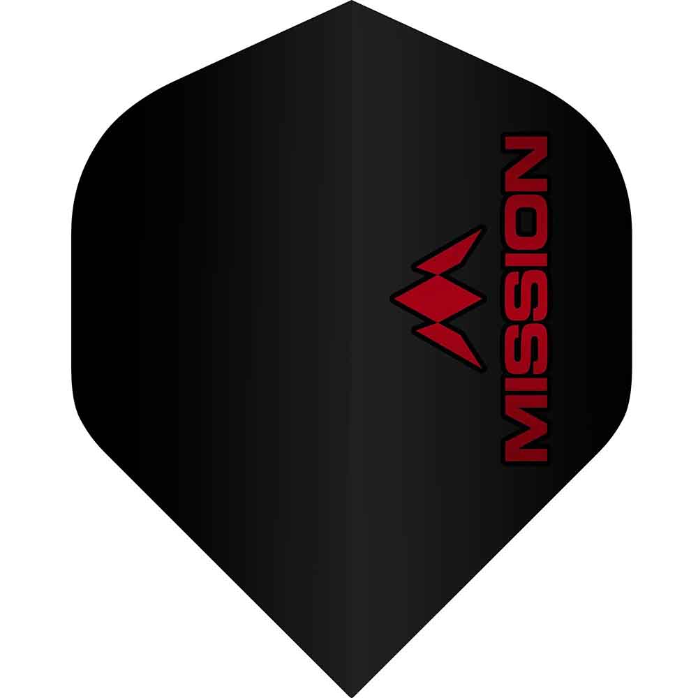 Plumas Mission Darts No2 Std Logo Rojo