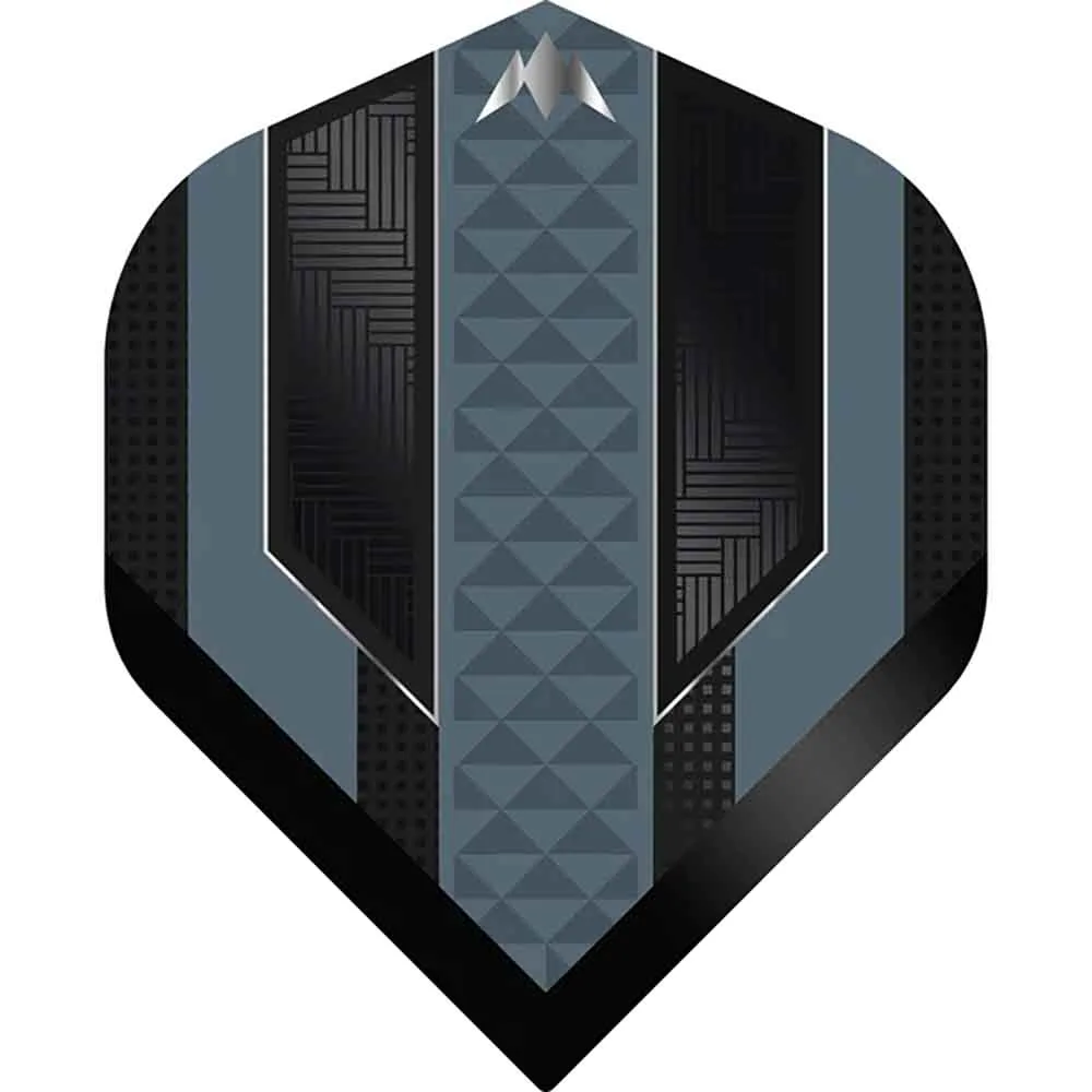 Plumas Mission Darts Plumas No2 Std Temple Negro Gris