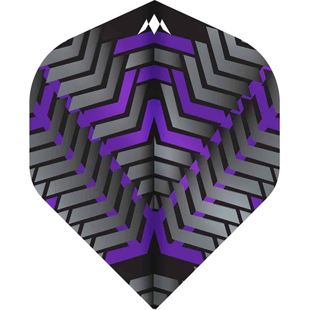 Plumas Mission Darts Plumas No2 Std Vex Negro Morado