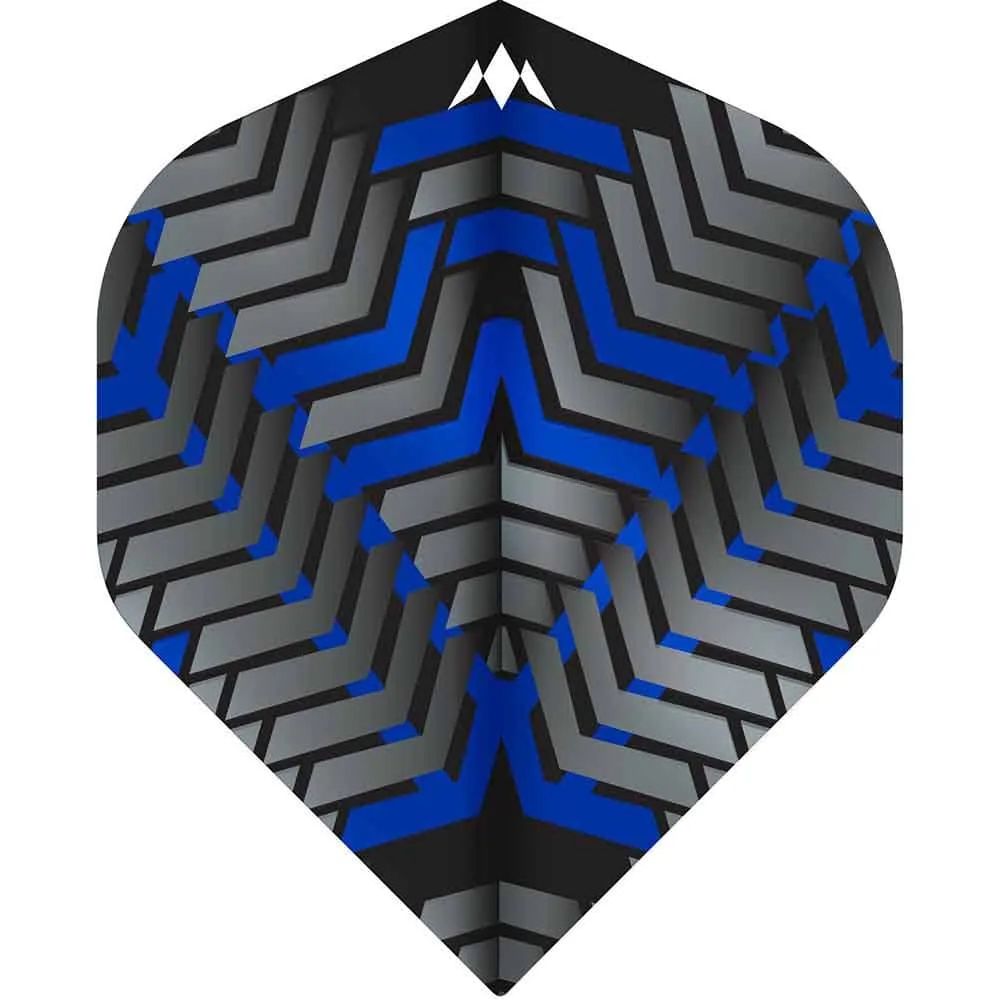 Mission Darts Flights No2 Std Vex Schwarz Blau