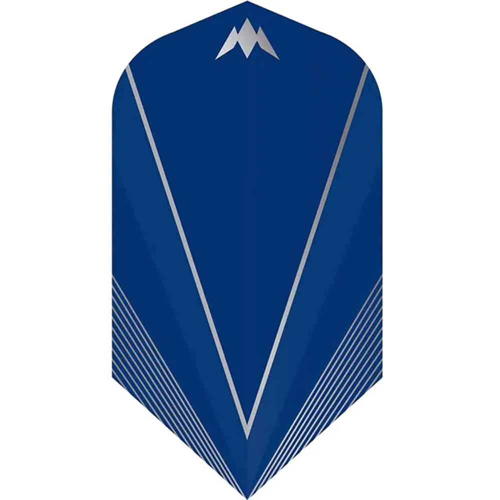 Mission Darts Flights Shades Slim Blau