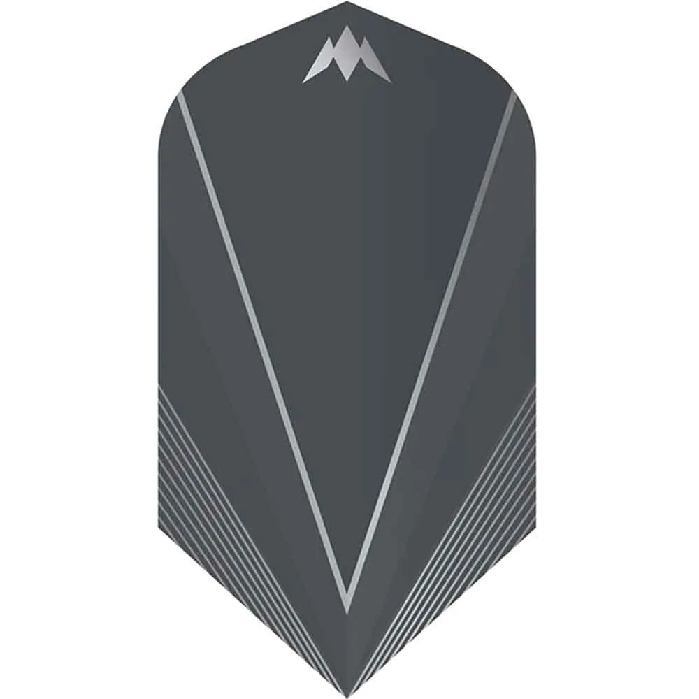 Mission Darts Flights Shades Slim Grau