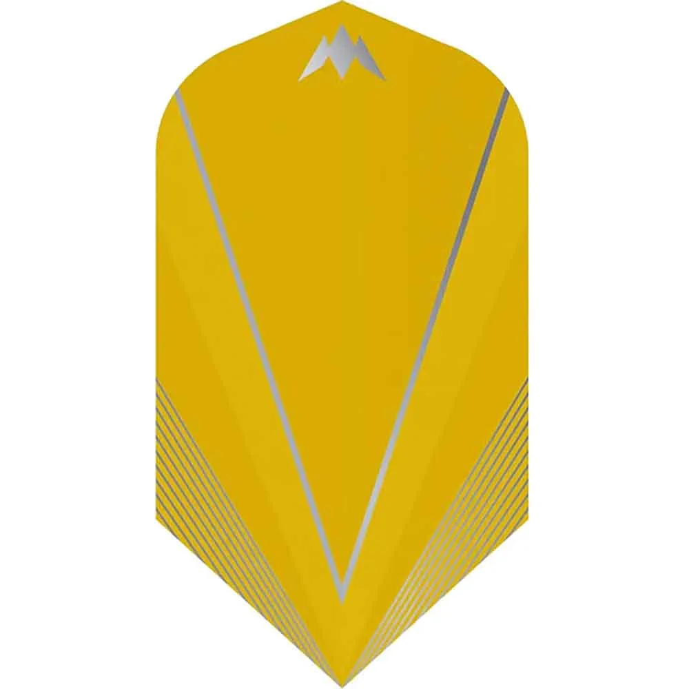 Mission Darts Flights Shades Slim Gelb