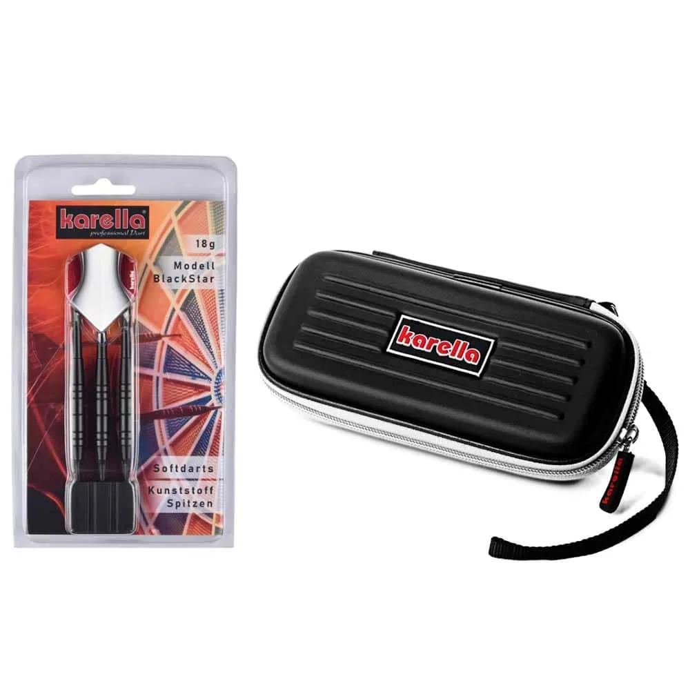 Flechettes Karella Winner Blackstar 18g + Etui