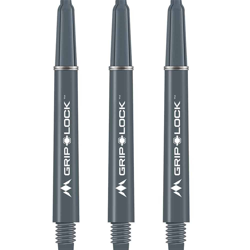 Cañas Mission Darts GripLock Gris Corta 34mm
