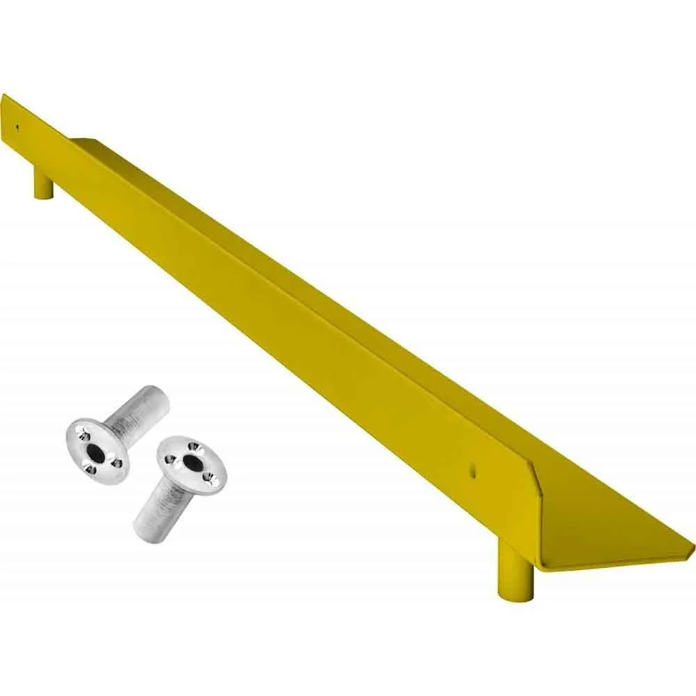 Mission Raised Steel Oche Con Herrajes Para Suelo Amarillo