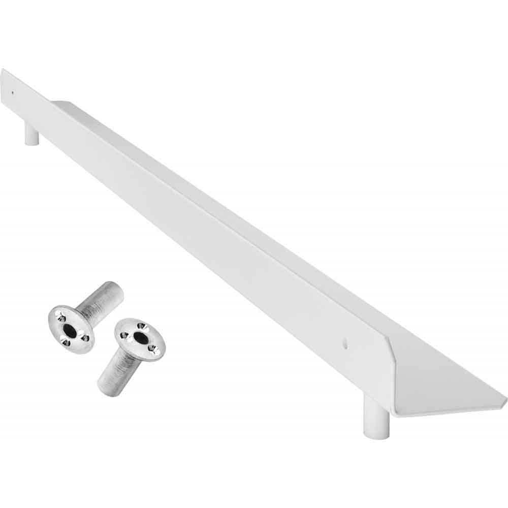 Mission Raised Steel Oche Con Herrajes Para Suelo Blanco